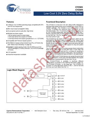 CY2305CSXC-1 datasheet  